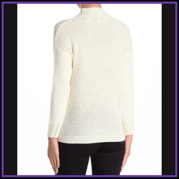NWT LOVE BY DESIGN CREAM MOCK NECK SWEATER XL - Picture 5 of 13